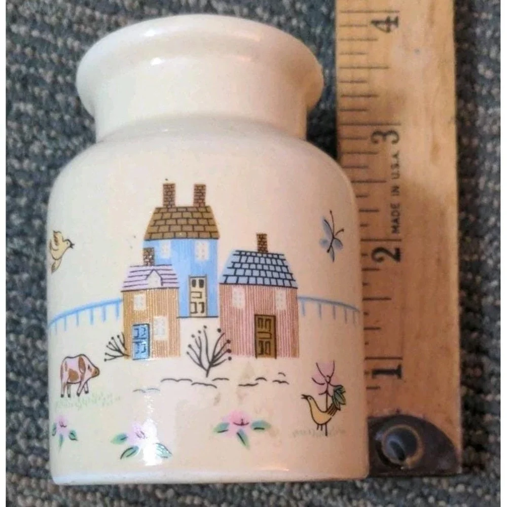 Vintage International Heartland Spice Jars Set 6 Ceramic Canisters Farmcore